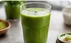 A glass of green smoothie