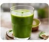 Green smoothie with microgreens